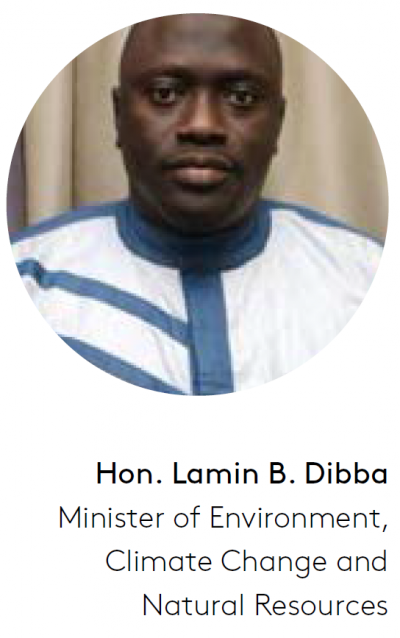 Lamin Dibba Minister of Environment Climate Change and Natural Resources The Gambia
